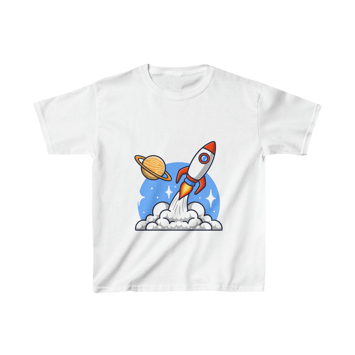 OMNI™ Rocket Ship Kids Heavy Cotton T-Shirt