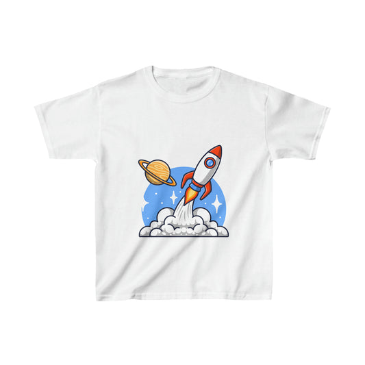 OMNI™ Rocket Ship Kids Heavy Cotton T-Shirt