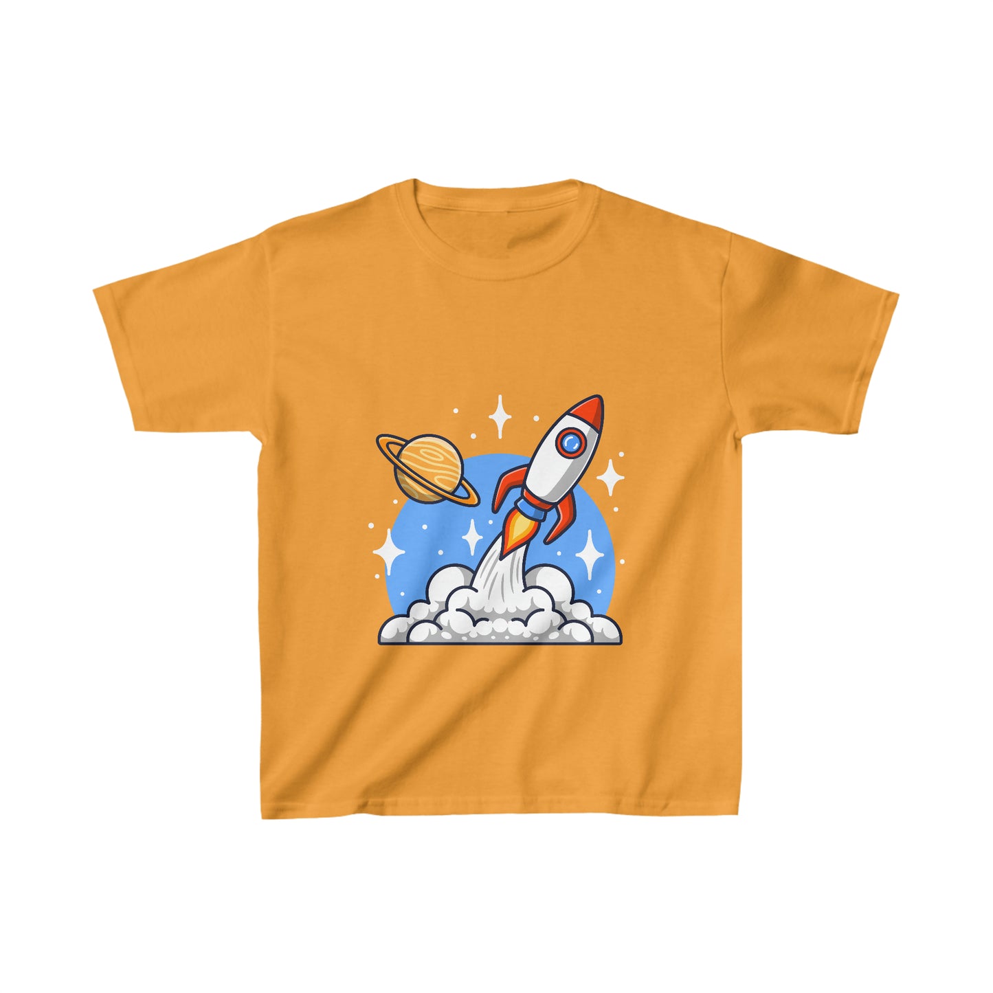 OMNI™ Rocket Ship Kids Heavy Cotton T-Shirt