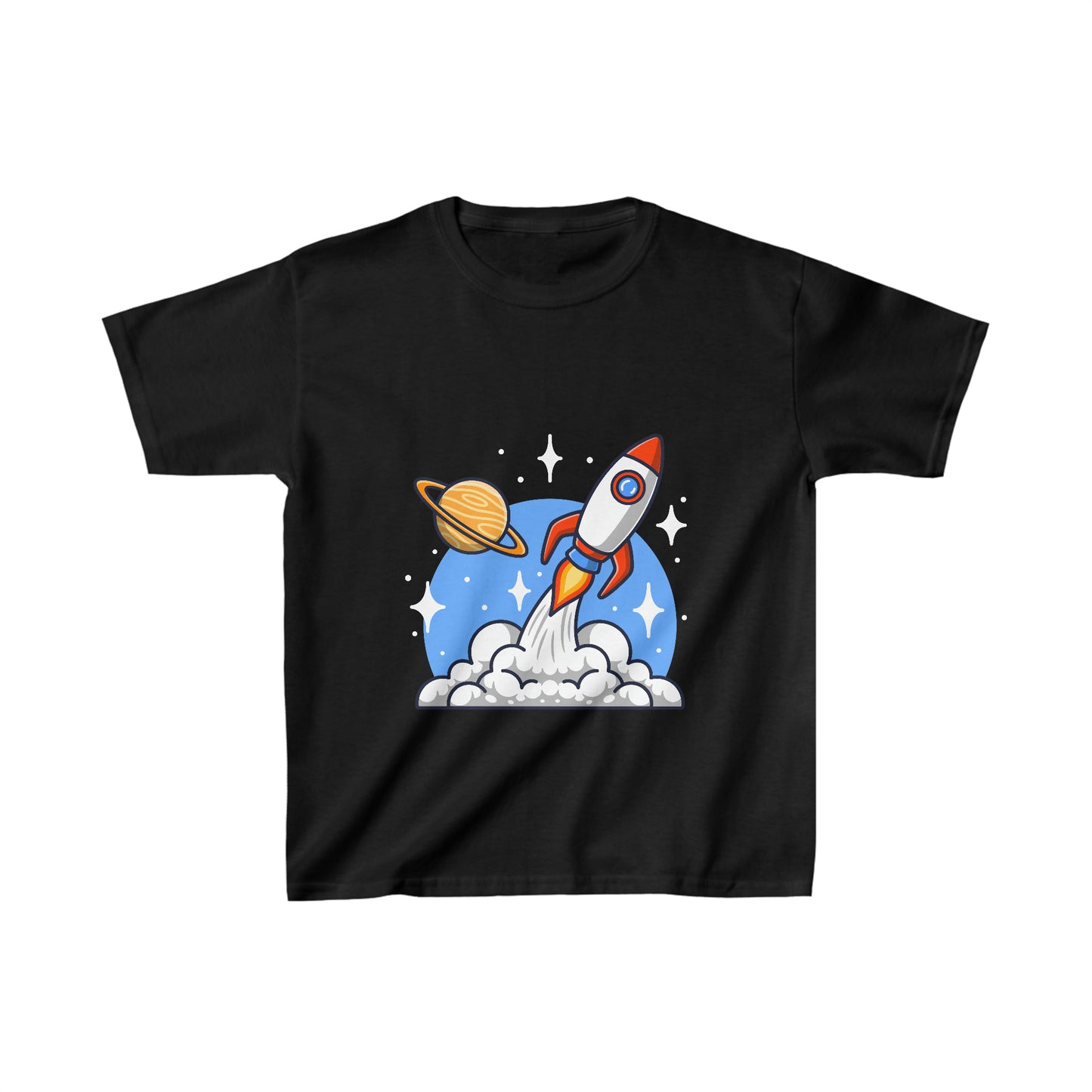 OMNI™ Rocket Ship Kids Heavy Cotton T-Shirt