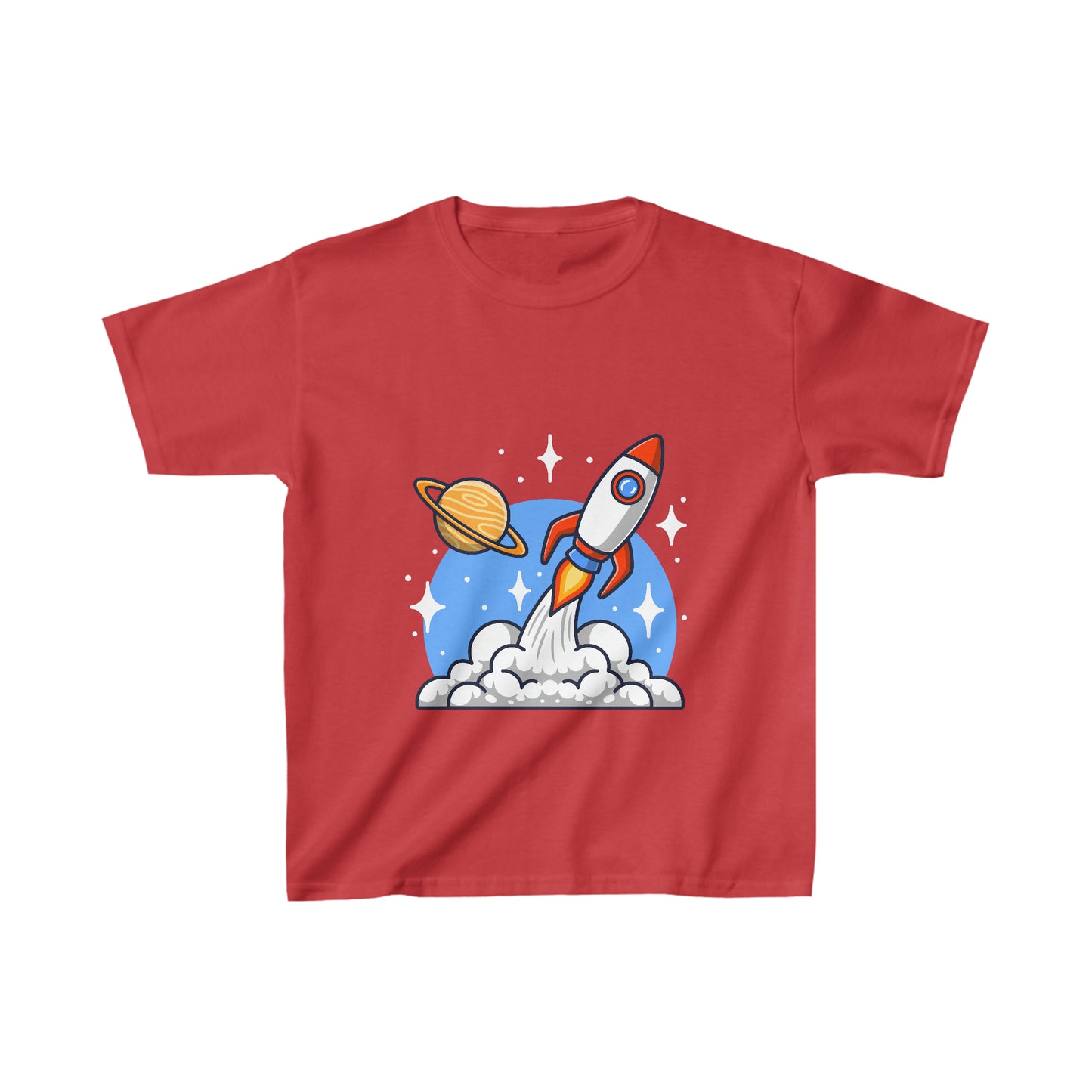 OMNI™ Rocket Ship Kids Heavy Cotton T-Shirt