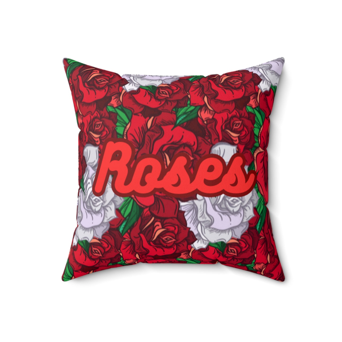 OMNI™ Roses Spun Polyester Square Pillow