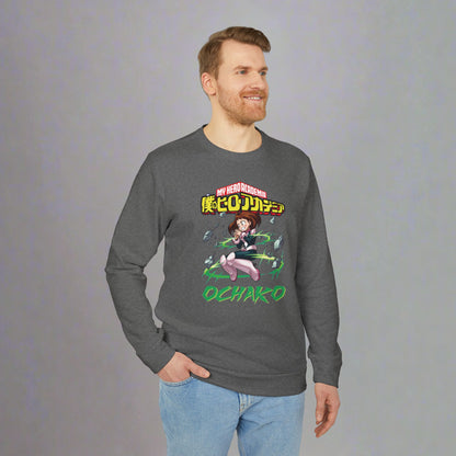 OMNI™ My Hero Academia Ochako Uraraka Adidas Unisex Fleece Crewneck Sweatshirt