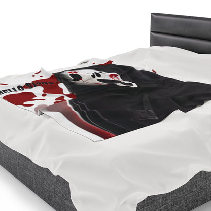 OMNI™ Ghostface Design Velveteen Plush Blanket