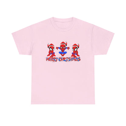 OMNI™ Spider-man Christmas Themed Unisex Heavy Cotton T-Shirt