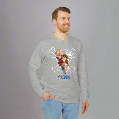 OMNI™ One Piece Straw Hat Monkey D. Luffy Adidas Unisex Fleece Crewneck Sweatshirt