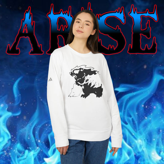 OMNI™ Solo Leveling Tank's Roar Adidas Unisex Fleece Crewneck Sweatshirt