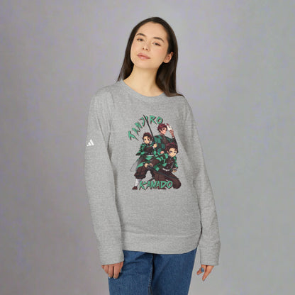 OMNI™ Demon Slayer Tanjiro Kamado Adidas Unisex Fleece Crewneck Sweatshirt
