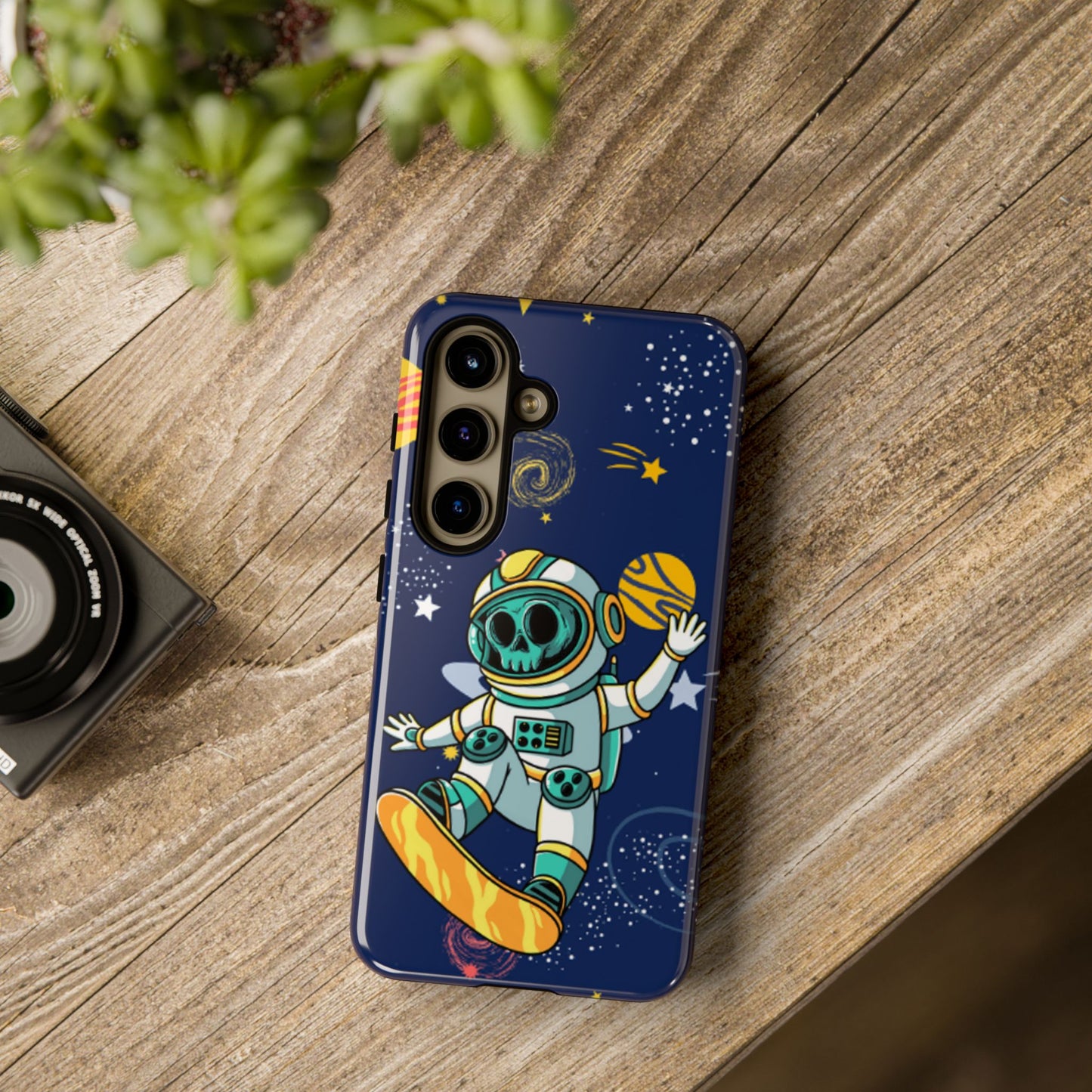 OMNI™ Skeleton Astronaut Space Surfer Double Layered Phone Case