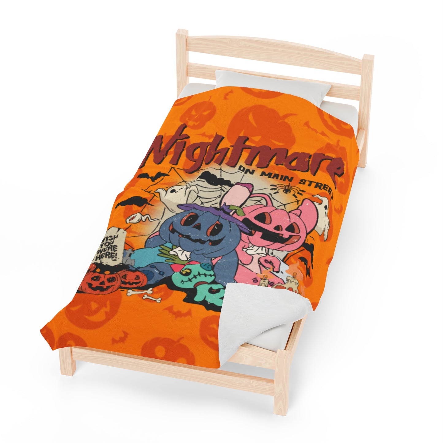 OMNI™ Nightmare On Main Street Velveteen Plush Blanket