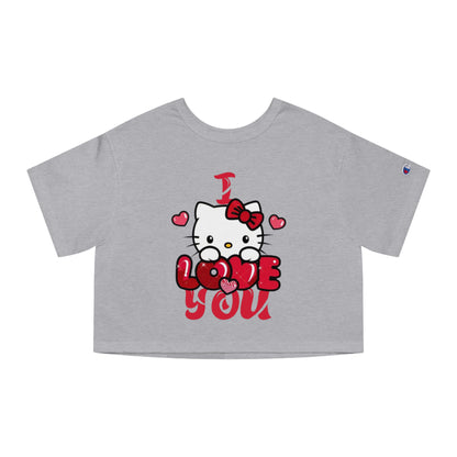 OMNI™ Hello Kitty Valentine's Day Champion Women's Heritage Cropped T-Shirt