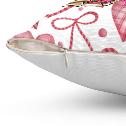 OMNI™ Dead Inside But Caffeinated Spun Polyester Square Pillow