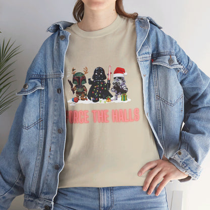 OMNI™ Star Wars Trio (Darth Vader, Boba Fett and Stromtrooper) Christmas Themed  Unisex Heavy Cotton T-Shirt