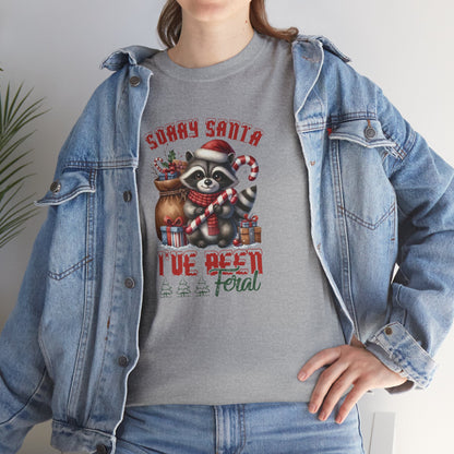 OMNI™ Sorry Santa I've Been Feral Unisex Heavy Cotton T-Shirt