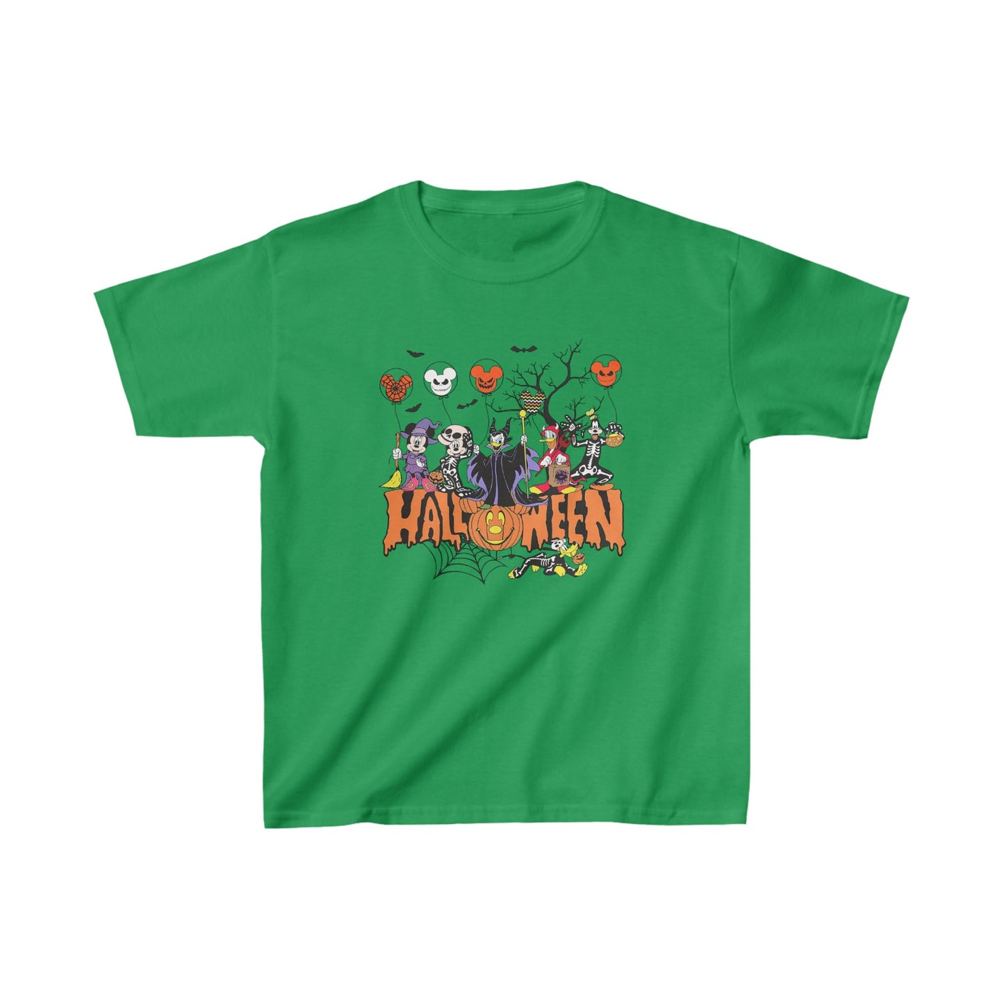 OMNI™ Classic Cartoon Halloween Unisex Kids Heavy Cotton T-Shirt