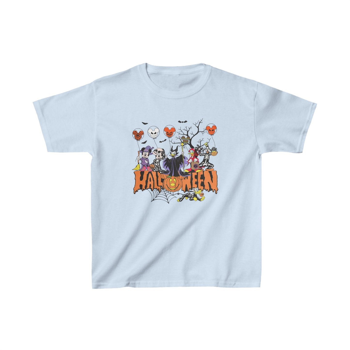 OMNI™ Classic Cartoon Halloween Unisex Kids Heavy Cotton T-Shirt