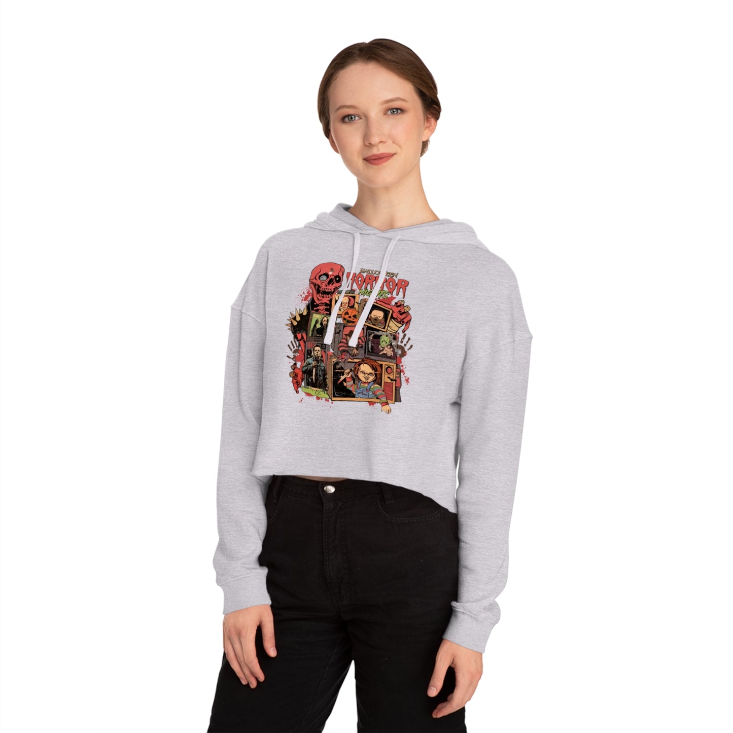 OMNI™ Halloween Horror Nights Women’s Cropped Hoodie