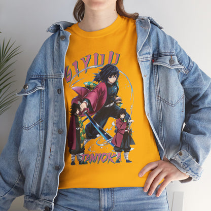 OMNI™ Demon Slayer Water Hashira Giyu Tomioka Unisex Heavy Cotton T-Shirt