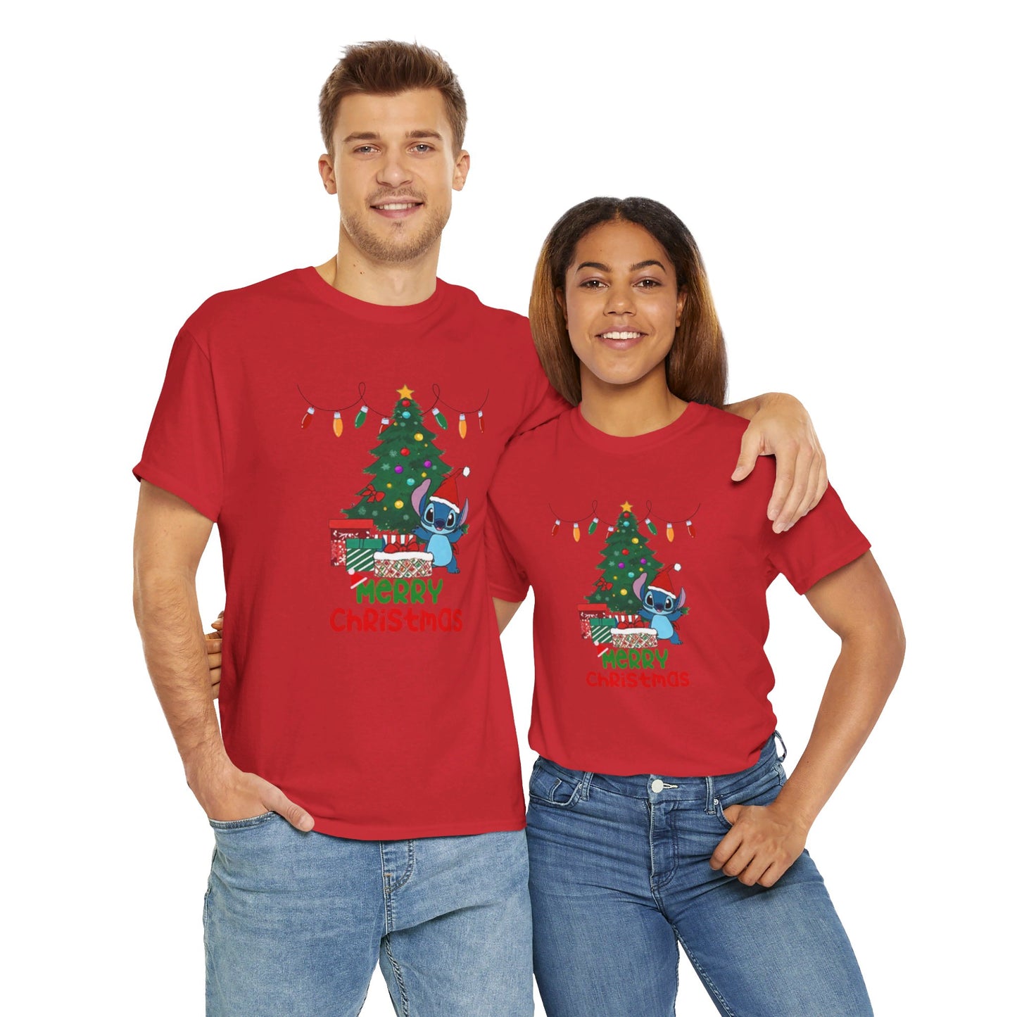 OMNI™ Stitch Christmas Themed Unisex Heavy Cotton T-Shirt