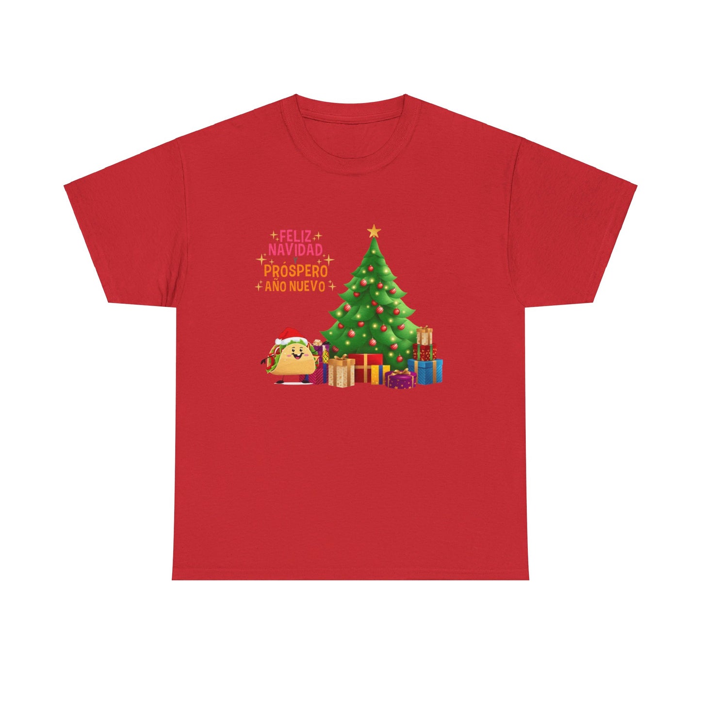 OMNI™ Taco Santa Christmas Holiday Themed Unisex Heavy Cotton T-Shirt