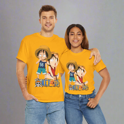 OMNI™ One Piece Luffy & Ace Brotherhood Unisex Heavy Cotton T-Shirt
