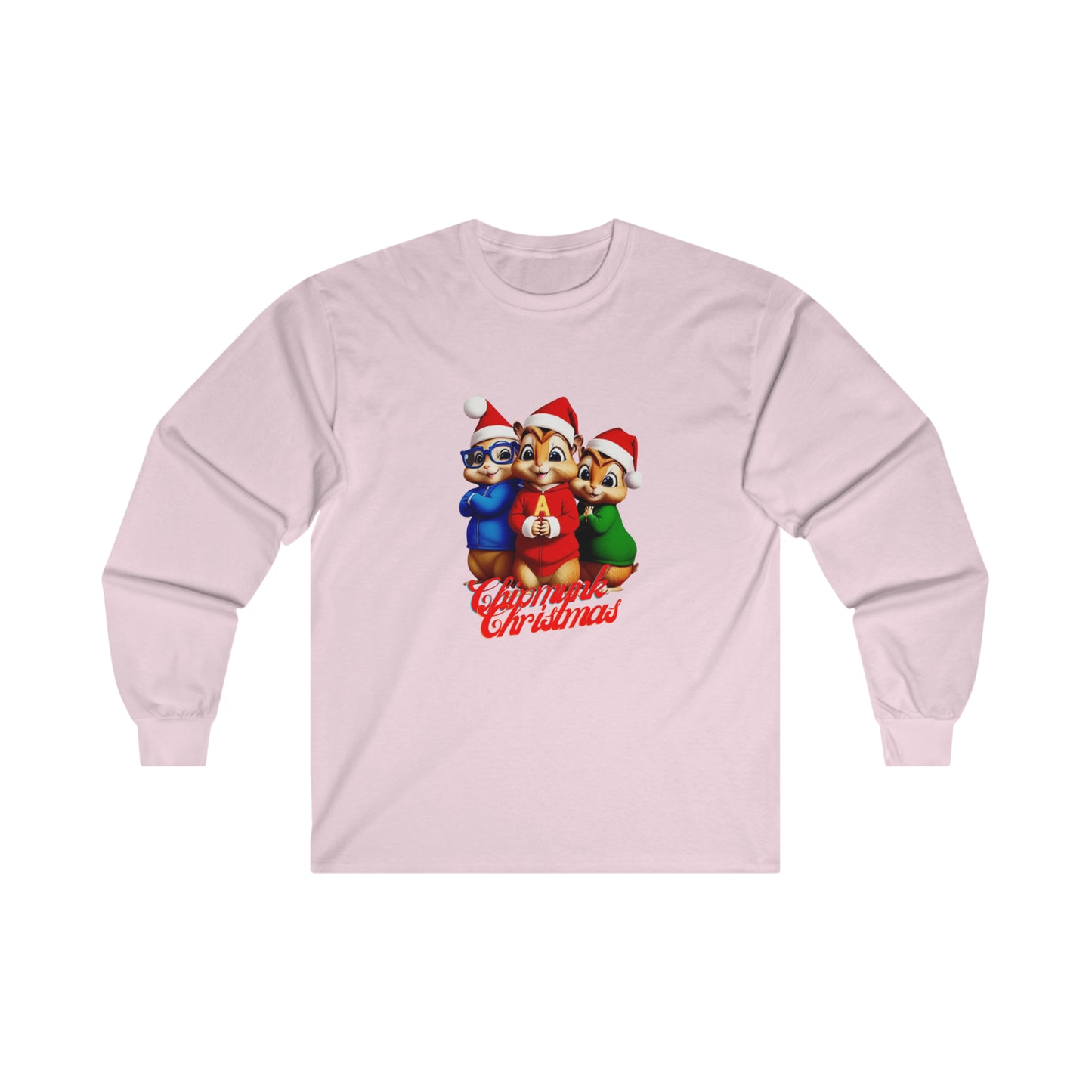 OMNI™ Chipmunk Christmas Ultra Cotton Long Sleeve T-Shirt