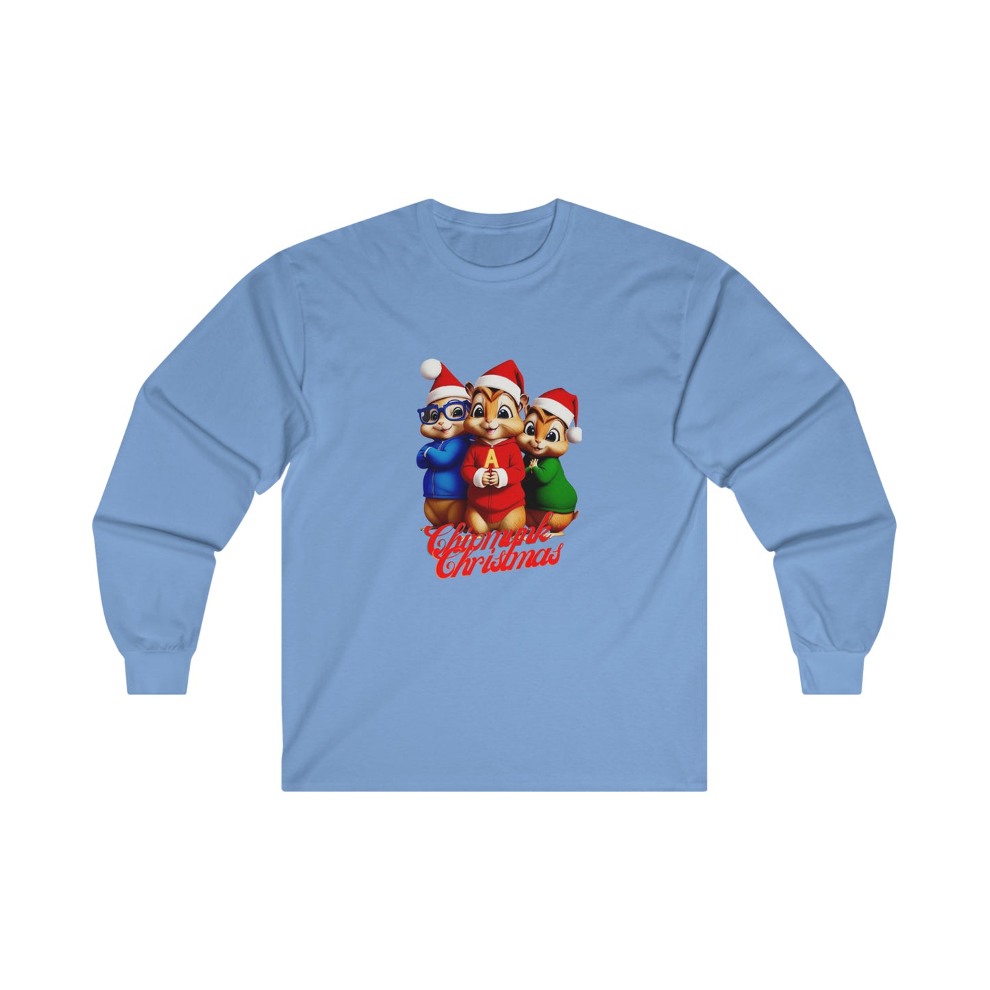 OMNI™ Chipmunk Christmas Ultra Cotton Long Sleeve T-Shirt