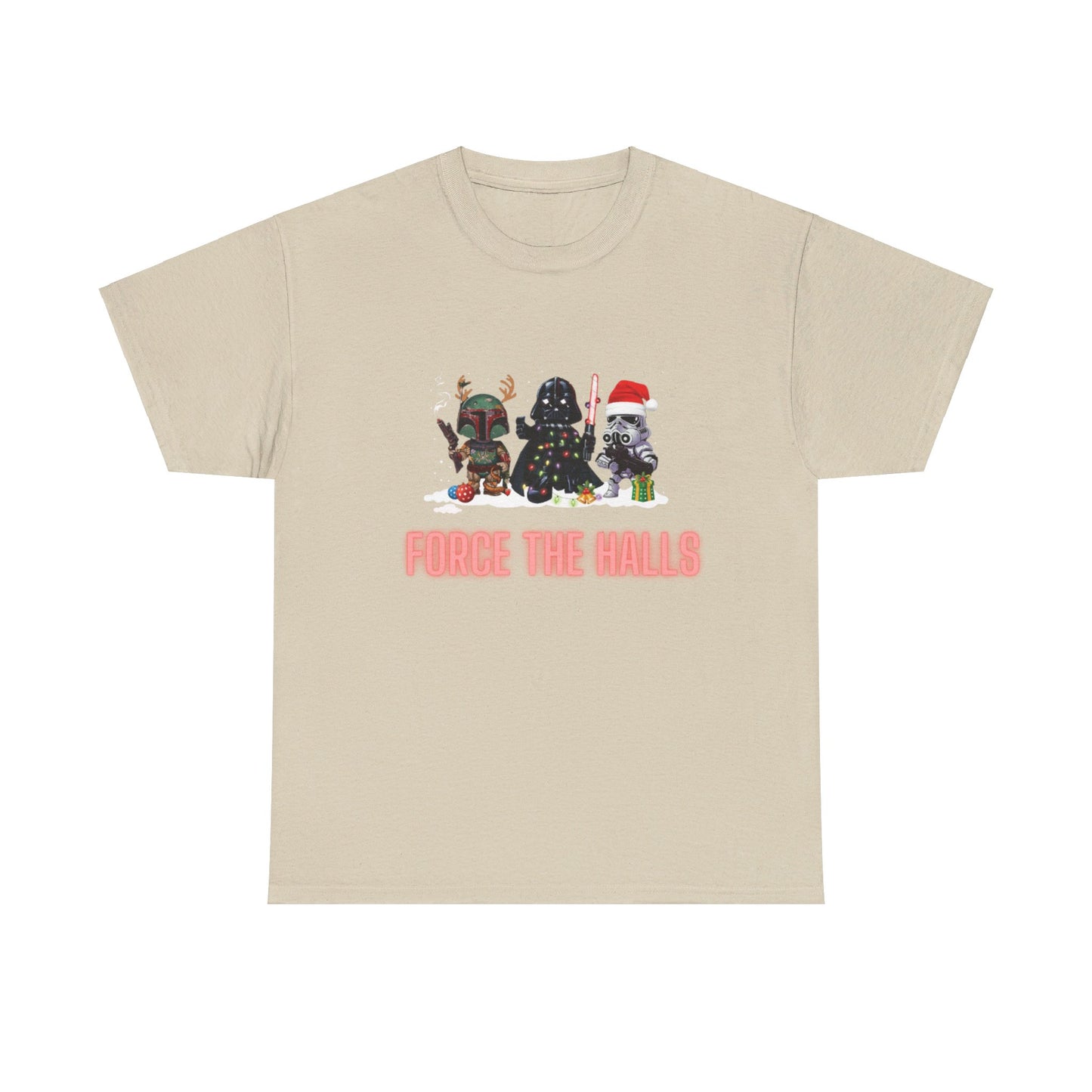 OMNI™ Star Wars Trio (Darth Vader, Boba Fett and Stromtrooper) Christmas Themed  Unisex Heavy Cotton T-Shirt