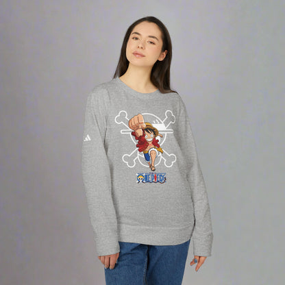 OMNI™ One Piece Straw Hat Monkey D. Luffy Adidas Unisex Fleece Crewneck Sweatshirt