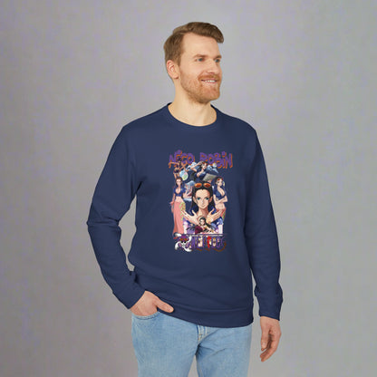 OMNI™ One Piece Nico Robin Adidas Unisex Fleece Crewneck Sweatshirt