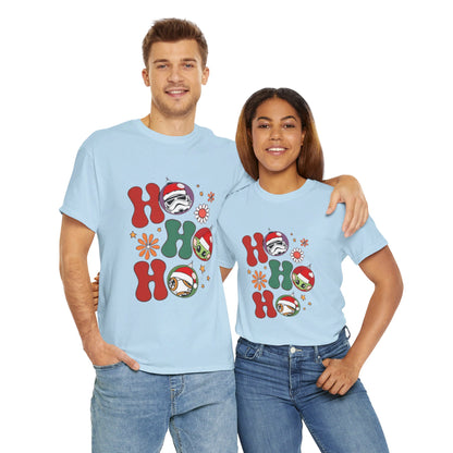 OMNI™ HO! HO! HO! Star Wars Christmas Themed Unisex Heavy Cotton T-Shirt