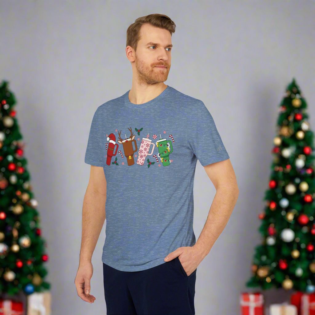 OMNI™ Christmas Tumbler Adidas Unisex Sport T-Shirt