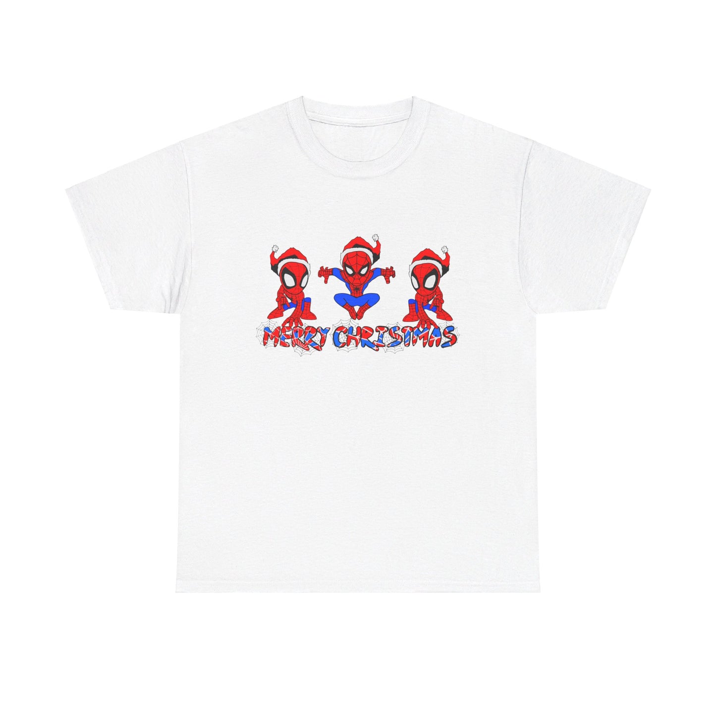 OMNI™ Spider-man Christmas Themed Unisex Heavy Cotton T-Shirt