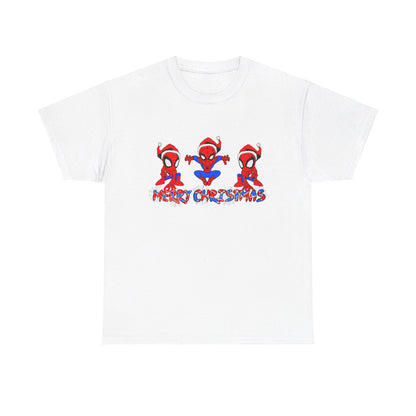 OMNI™ Spider-man Christmas Themed Unisex Heavy Cotton T-Shirt