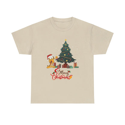 OMNI™ Garfield Christmas Themed Unisex Heavy Cotton T-Shirt