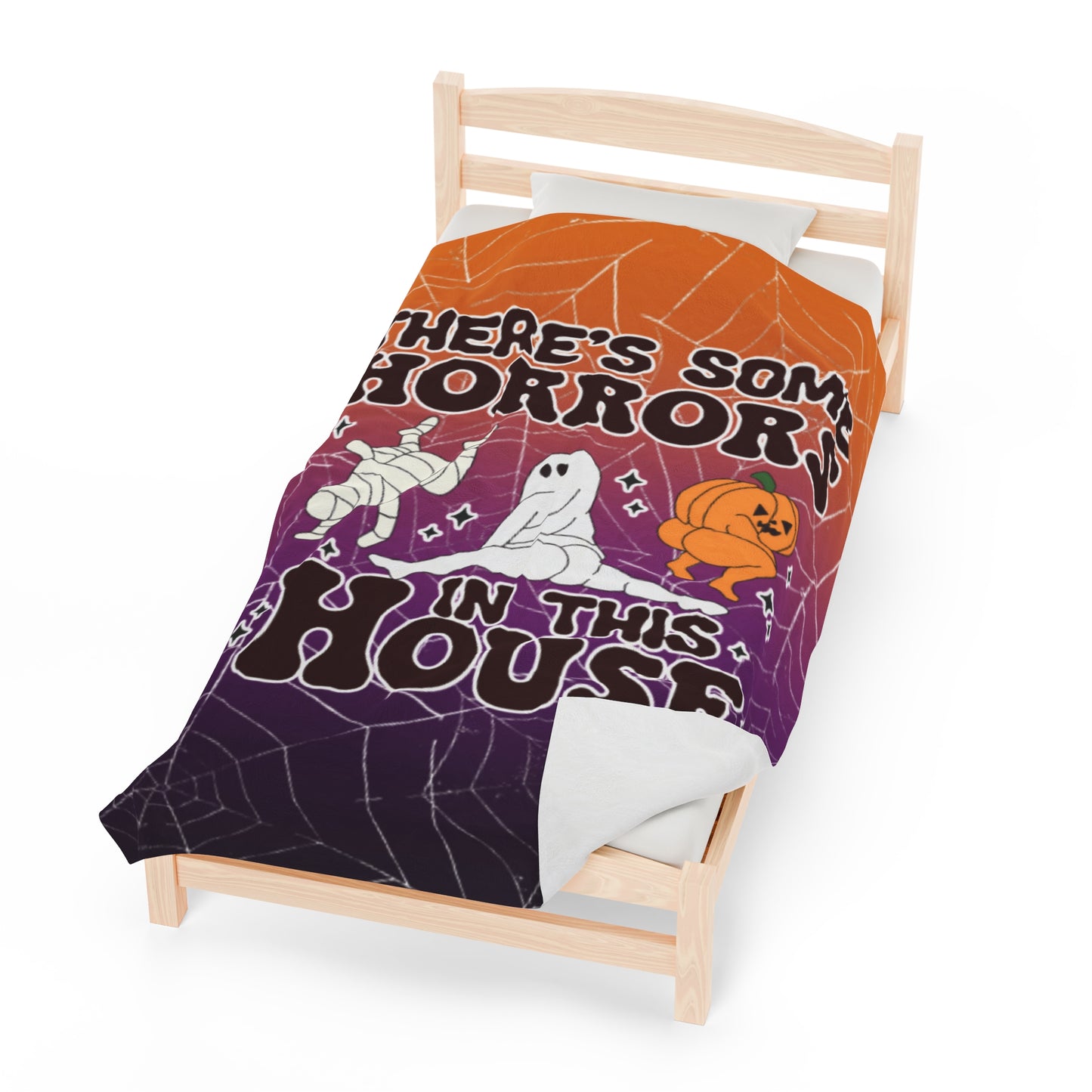 OMNI™ There's Some Horrors In This House Velveteen Plush Blanket