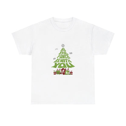 OMNI™ May The Force Be With You Christmas Tree Unisex Heavy Cotton T-Shirt