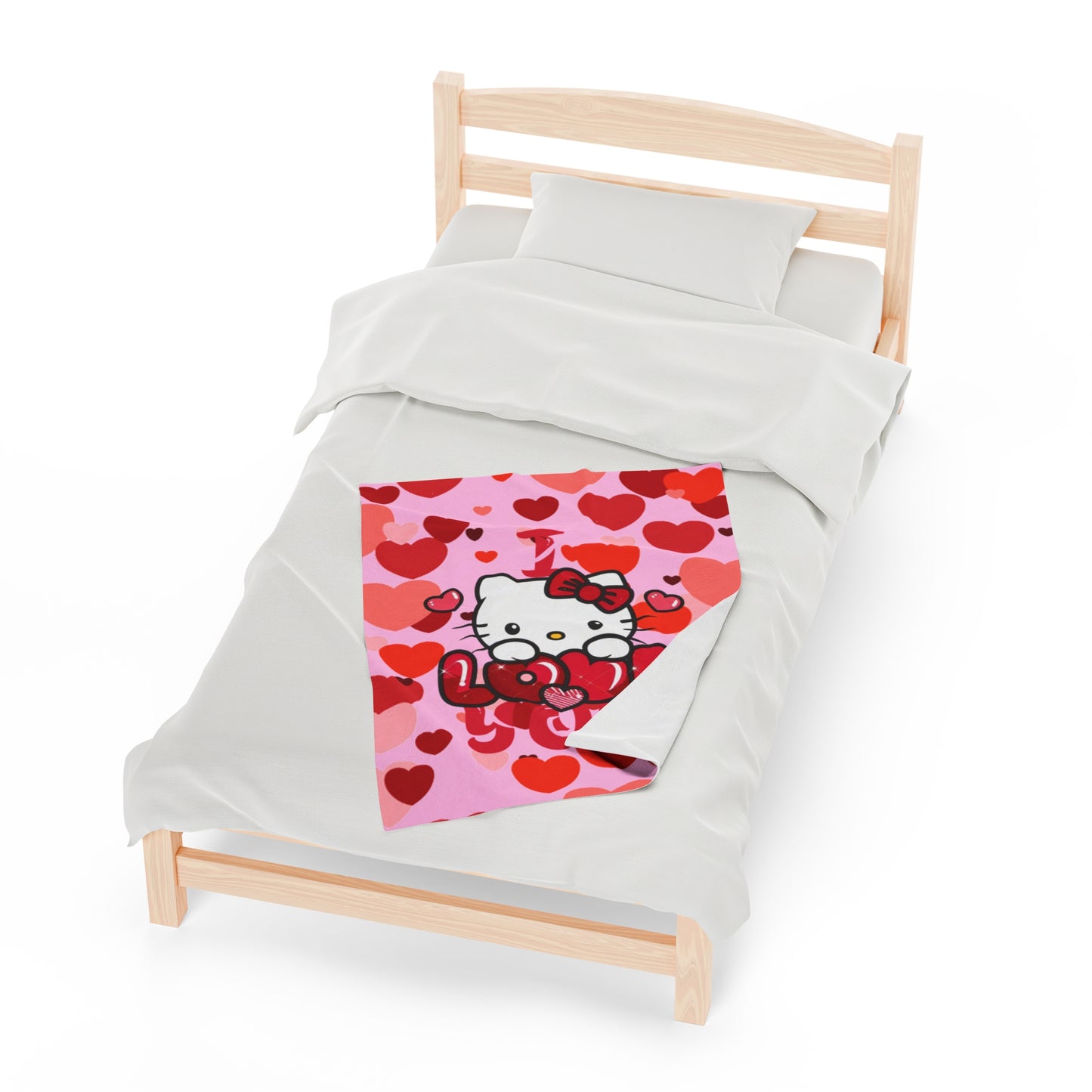 OMNI™ Hello Kitty Valentine's Day Velveteen Plush Blanket