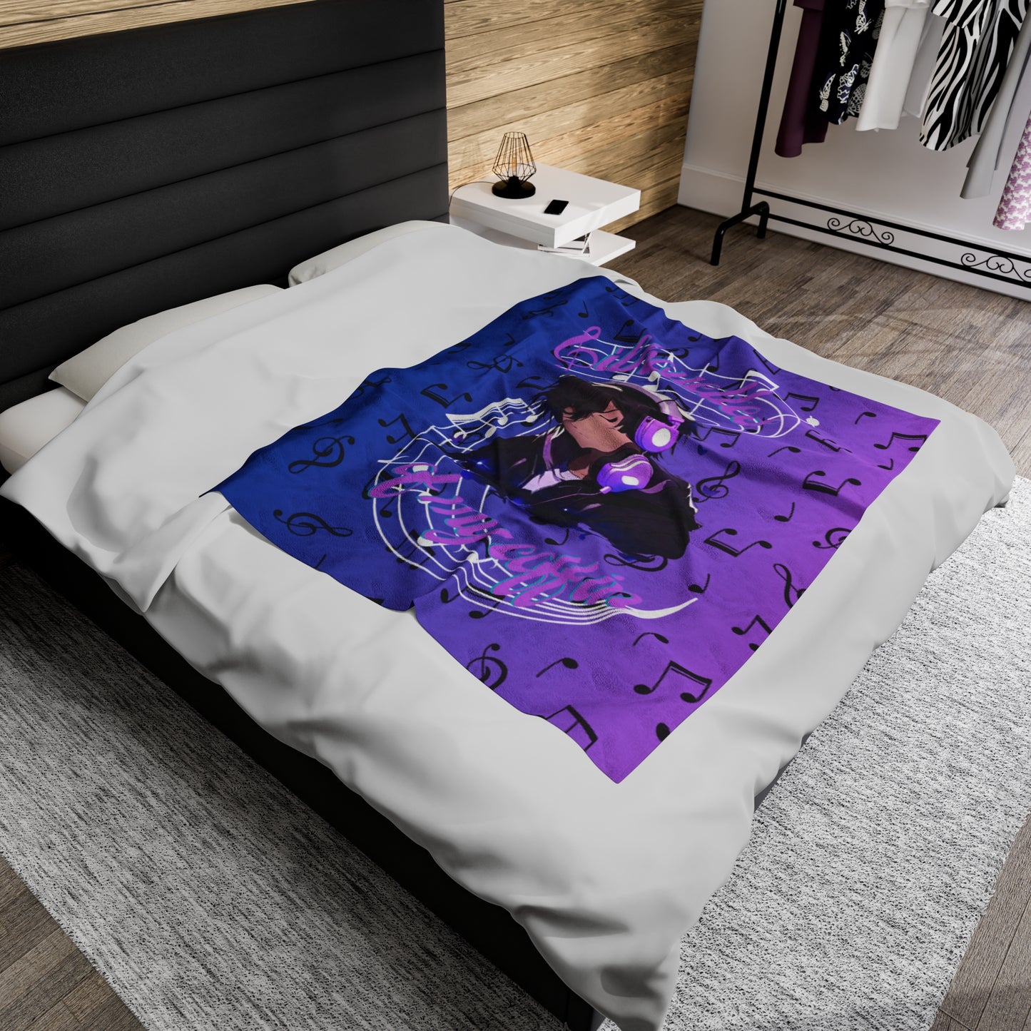 OMNI™ Silhouettes Of My Coffin Velveteen Plush Blanket