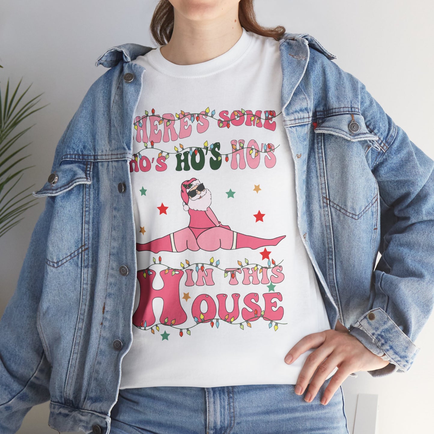 OMNI™ There's Some Ho, Ho, Hos Unisex Heavy Cotton T-Shirt