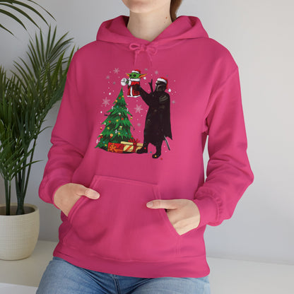 OMNI™ Star Wars Mandalorian and Baby Yoda Christmas Themed Unisex Hoodie