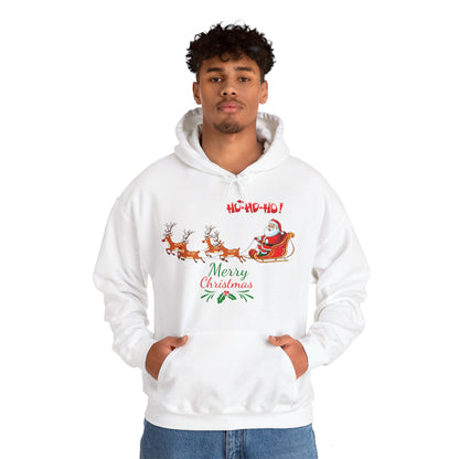OMNI™ Merry Christmas (Santa and His Reindeer) Hoodie