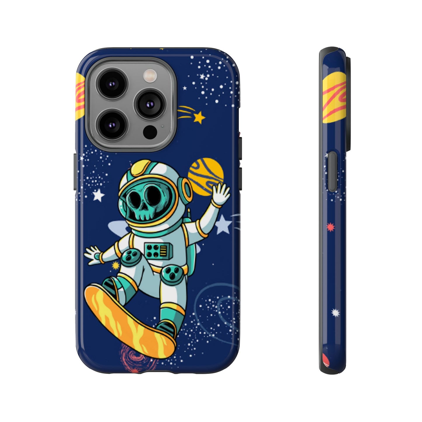 OMNI™ Skeleton Astronaut Space Surfer Double Layered Phone Case