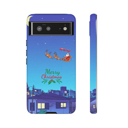 OMNI™ Santa and His Reindeer (Merry Christmas) Starry Night Double Layered Phone Cases