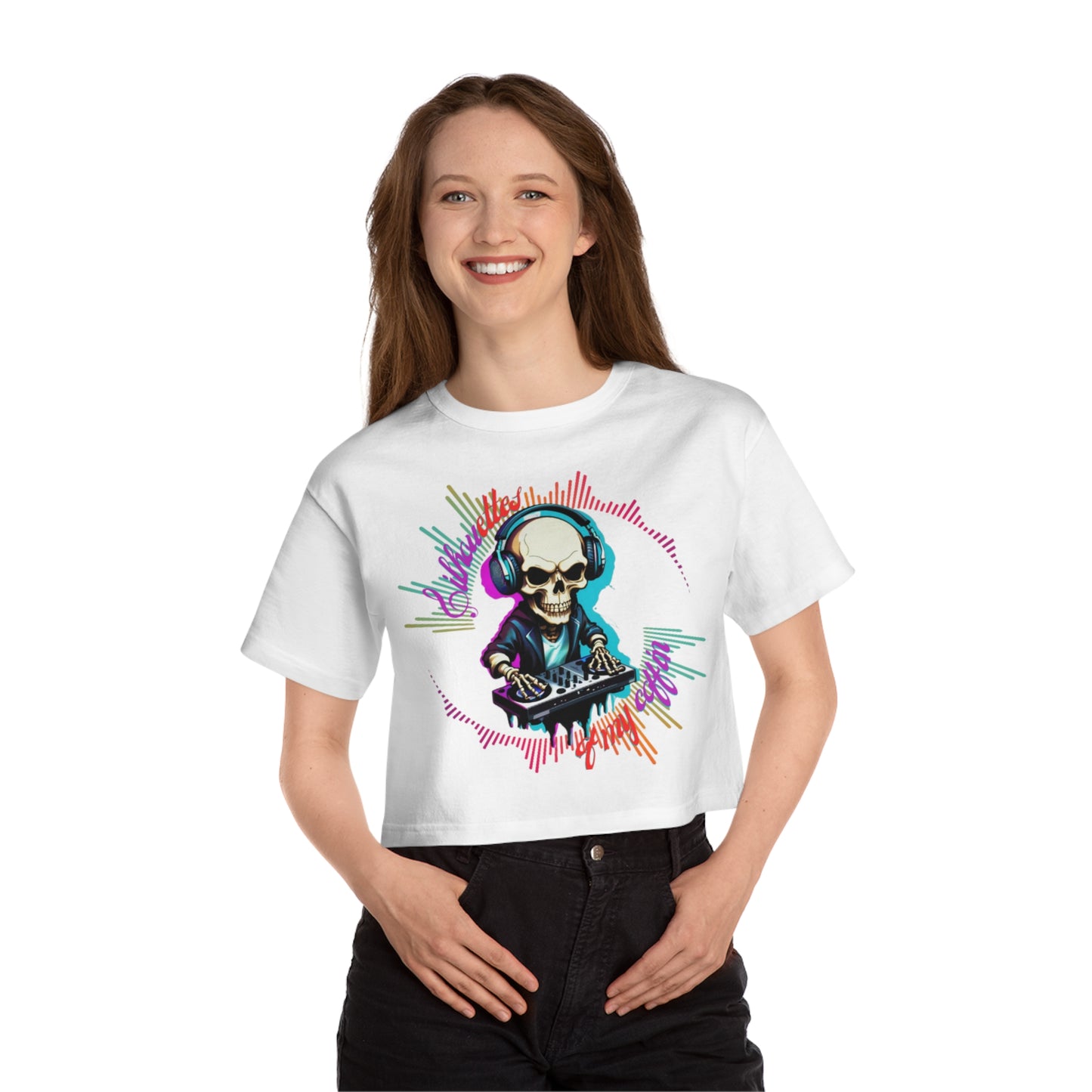 OMNI™ Silhouettes Of My Coffin Champion Women's Heritage Cropped T-Shirt (2nd Edition)