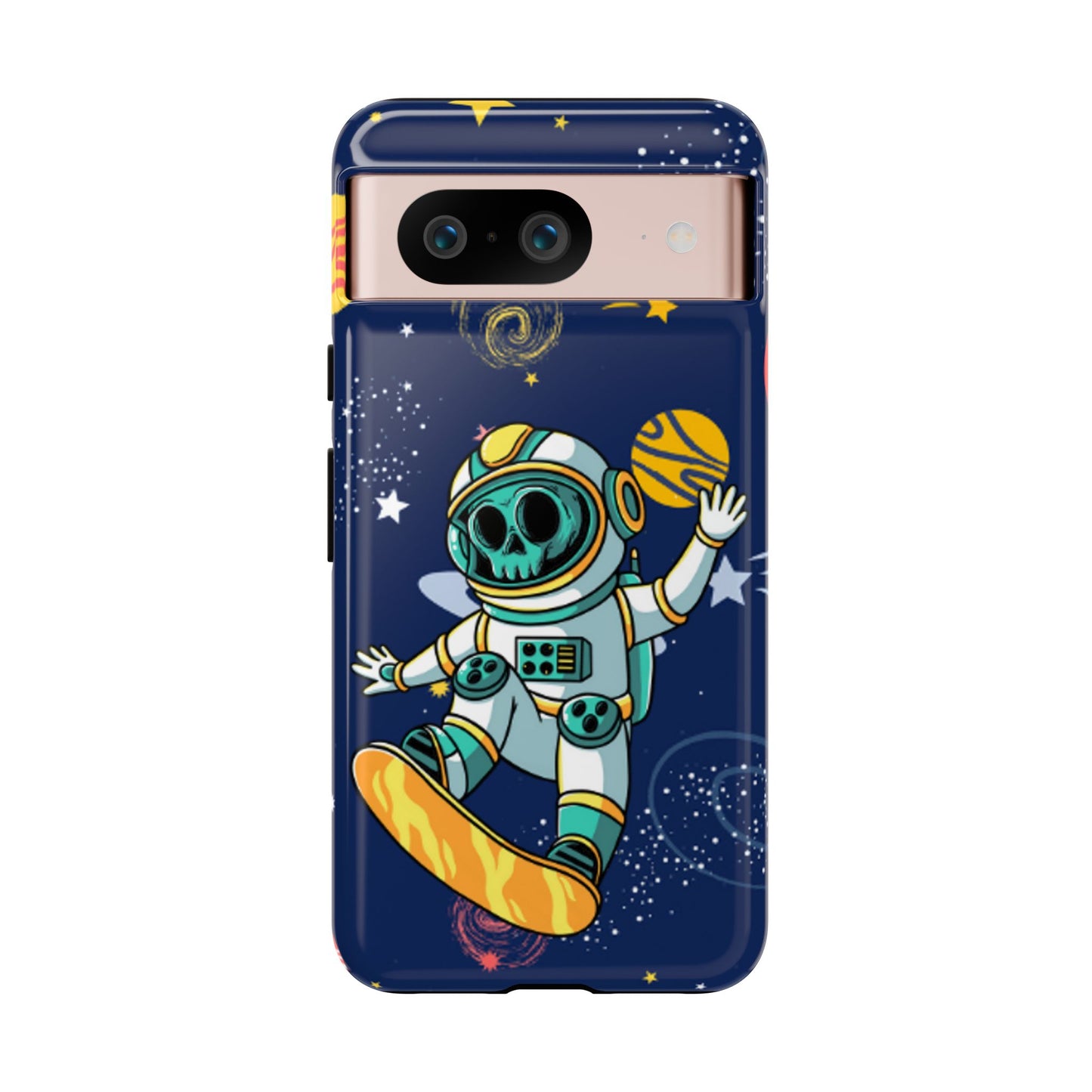 OMNI™ Skeleton Astronaut Space Surfer Double Layered Phone Case