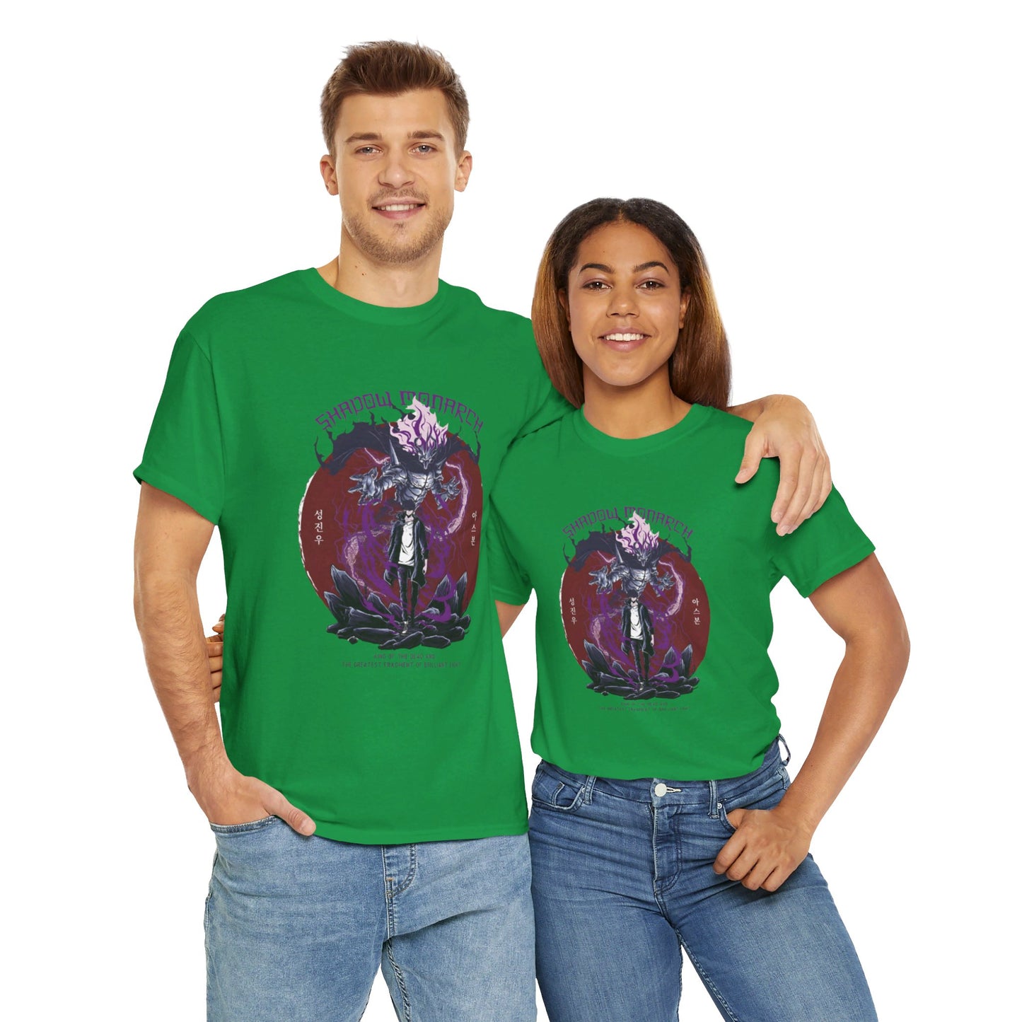 OMNI™ Shadow Monarch (Sung Jin Woo and Ashborn) Unisex Heavy Cotton T-Shirt