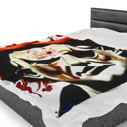 OMNI™ Michael Myers Design Velveteen Plush Blanket for Halloween