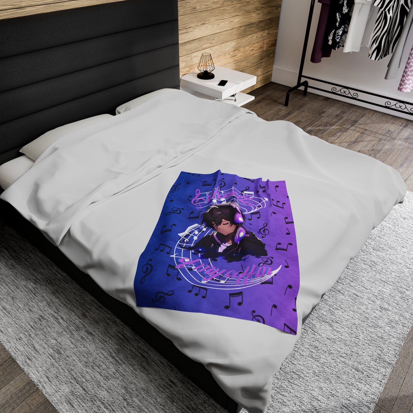 OMNI™ Silhouettes Of My Coffin Velveteen Plush Blanket