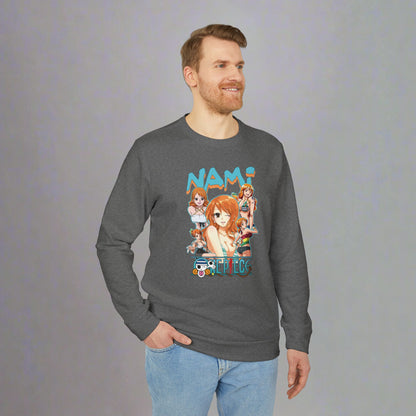 OMNI™ One Piece Cat Burglar Nami Adidas Unisex Fleece Crewneck Sweatshirt